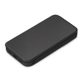 iPhone 14 ProMax 手帳型 ケース シンプル 背面 クリア 透明 カバー スマホケース おしゃれ かわいい カード ポケット 収納 ブラック 黒 アイフォン アイホン プロ マックス PGA PG-22SGF01BK