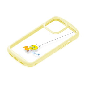 iPhone 14 Pro クリア ケース ルーニーテューンズ カバー スマホケース おしゃれ かわいい 背面 透明 イエロー 黄色 アイフォン アイホン プロ マックス 耐衝撃 頑丈 MagSafe対応 PG-WPT22Q03LNT