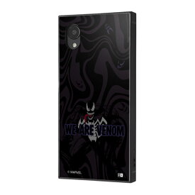 Galaxy A23 5G ケース ヴェノム スパイダーマン マーベル ブラック かわいい おしゃれ ストラップホール スクエア エアクッション 衝撃に強い 衝撃吸収 シンプル キャラクター グッズ MARVEL VENOM Spiderman
