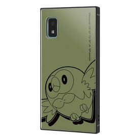 AQUOS wish2 AQUOS wish ケース ポケモン モクロー サトシ グリーン カーキ かわいい おしゃれ シンプル エアクッション ストラップホール スクエア 衝撃に強い 衝撃吸収 キャラクター グッズ ポケットモンスター Pokemon SH-51C SHG06