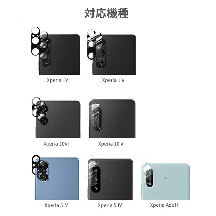 何でも揃う 背面 カメラ ガラスフィルム Sony Xperia 10 IV 1枚 econet.bi
