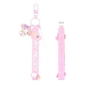 サンリオ ストラップ スマホ キャラクター グッズ シナモロール クロミ マイメロディ キティ3D マスコット 立体 アクセサリー チャーム キーホルダー SANG-430