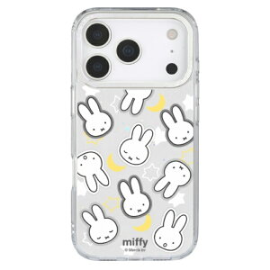 ~btB[ iPhone17Pro P[X NA miffy LN^[ ObY X}z Jo[ Jt[ Ci[V[gtdl iPhone 2025 6.3inch 3 ACz ACtH CameraFrame MF-635