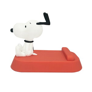 スヌーピー スマホスタンド ピーナッツ キャラクター グッズ スマホ置き 卓上 デスク インテリア オブジェ 飾り マスコット モバイル スタンド スマホ 立て ドッグハウス おなか SNGG-110