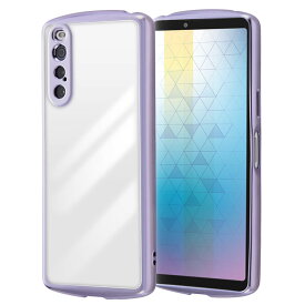 Xperia10V ケース クリア 透明 ブラック ピンク ゴールド ブルー ラベンダー カメラ 保護 スマホ 耐衝撃 TPU スケルトン SO-52D SOG11 docomo au softbank sony ソニー METAMORU RT-RXP10M5TC13