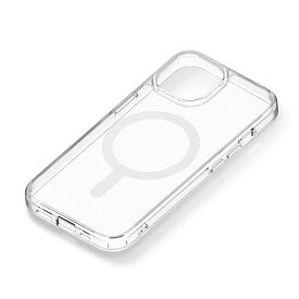 iPhone15 iPhone14 iPhone13 ケース MagSafe 対応 クリア マットクリア オーロラ 背面 パネル カラーフレーム マグセーフ PG-23AMGPT
