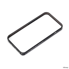iPhone15 iPhone15Pro バンパー ディズニー ミッキー デザイン ブラック シルバー アルミニウム シンプル スマホ 保護 キャラクター グッズ アイフォン アイホン 2023 6.1inch PG-D23ABP0