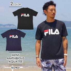 Tシャツ 半袖 メンズ 吸汗速乾 FILA フィラ 水陸両用Tシャツ トレーニング ランニング