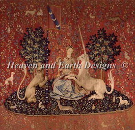 クロスステッチ キット 上級者 全面刺し Heaven And Earth Designs(HAED) - The Lady and the Unicorn - Sight