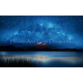 クロスステッチ キット Shasta Blue 25ct- HAED(Heaven And Earth Designs)上級者 風景 全面刺し