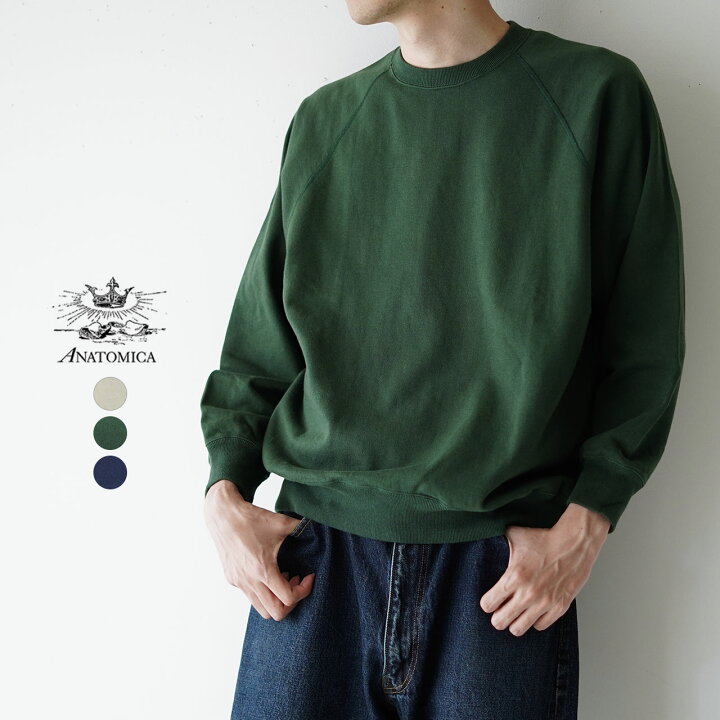 楽天市場】アナトミカ ANATOMICA ラグランスリーブ クルーネック 