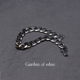 ガーデンオブエデン Garden of Eden スモール ライト カーブ チェーンブレス SMALL LIGHT CURB CHAIN BRACE (1GOLD) 18K ゴールド シルバー925 アクセサリー メンズ レディース 22AW035G 【送料無料】1215