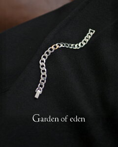 �K�[�f���I�u�G�f�� Garden of Eden �X���[�� ���C�g �J�[�u �`�F�[���u���X SMALL LIGHT CURB CHAIN BRACE (1GOLD) 18K �S�[���h �V���o�[925 �A�N�Z�T���[ ���f�B�[�X �����Y 22AW035G 1215 �M�t�g