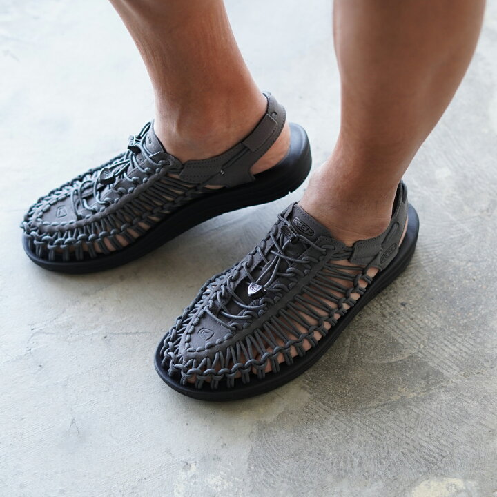 楽天市場 キーン Keen ユニーク Uneek ドローコード レースアップ サンダル スリッポン シューズ メンズ 22春夏 22 5cm 28 5cm 送料無料 Crouka Lr クローカ エルアール