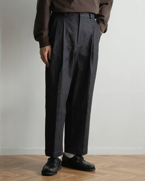楽天市場】オア Or デニム タック パンツ DENIM TUCK PANTS ボトムス 