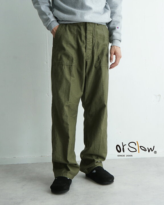 楽天市場】【SALE！20%OFF】オアスロウ orSlow ファティーグパンツ 