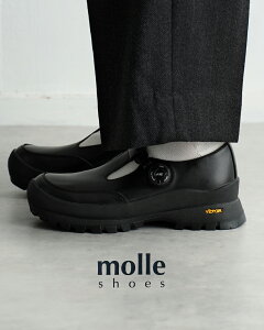 ���[���V���[�Y molle shoes �t���[���b�N T�X�g���b�v �V���[�Y �����Y ���f�B�[�X F/L T-STRAP ���U�[�V���[�Y �C �u���b�N �� MLS210301-17 1109