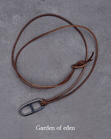 ガーデンオブエデン Garden of Eden アンカー レザー ネックレス ANCHER LEATHER NECKLACE(SMALL) シルバー925 アクセサリー メンズ レディース 22AW005【送料無料】1217