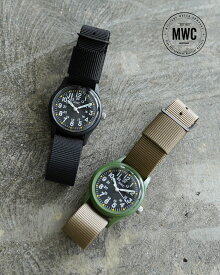 ミリタリーウォッチカンパニー MWC インファントリー ウォッチ Infantry Watch ナイロンストラップ ミッションウォッチ 腕時計 ブラック オリーブ グリーン 黒 緑 メンズ レディース 【送料無料】1220