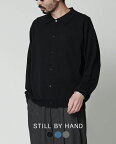 スティルバイハンド STILL BY HAND メランジ ニット ポロ カーディガン Melange knit polo cardigan 羽織り ブラック ネイビー グレー ブルー 黒 紺 灰 青 メンズ KN01241【送料無料】0310