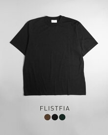 フリストフィア FLISTFIA クルーネック Tシャツ Crew Neck T-Shirts 半袖 カットソー ブラウン グリーン ブラック 茶 緑 黒 メンズ NT07016【送料無料】0421
