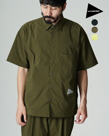 アンドワンダー and wander UVカット ストレッチ ショートスリーブ シャツ UV cut stretch SS shirt メンズ レディース 5744183158【送料無料】0527 xp10