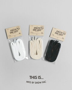 �f�B�X �C�Y�c THIS IS�c �A�X���`�b�N �R�b�g�� �V���[ ���[�X Athletic Cotton Shoe Laces -Fat- �C�R 2�{���� �x�[�W�� �u���b�N �z���C�g �� �� �� ���f�B�[�X �����Y 32471011 0609 �M�t�g