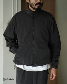 ゴールドウイン Goldwin リップストップ ウィンド ジャケット メンズ Dope Dyed Rip-stop Wind Jacket スタンドカラージャケット ブルゾン ジップアップ 軽量 撥水 GL15330 0831 xp20