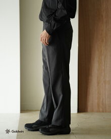 ゴールドウイン Goldwin ワンタック ストレートパンツ メンズ One Tuck Straight Pants スラックス イージーパンツ ウール調 ポリエステル 速乾 軽量 センタープレス オフィスカジュアル GL75180 0831