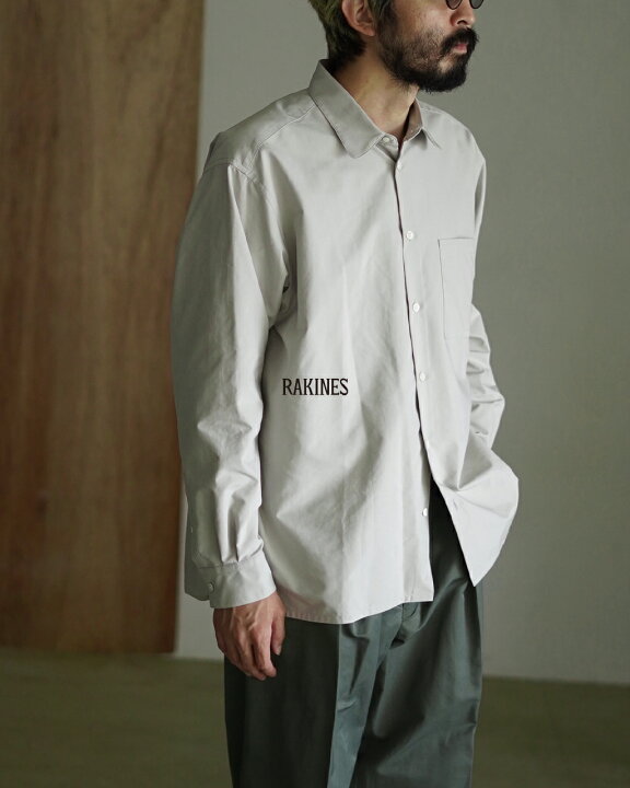 楽天市場】ラキネス RAKINES 長袖シャツ メンズ Peach back twill 