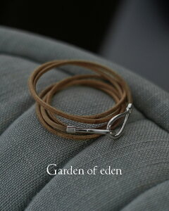 �K�[�f���I�u�G�f�� Garden of Eden ���U�[ �R�[�h �t�b�N �u���X���b�g �����Y ���f�B�[�X LEATHER CORD FOOK BRACELET �V���o�[925 �A�N�Z�T���[ �M�t�g �u���b�N �u���E�� 24SS106 24SS107 1224