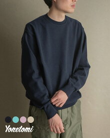【期間限定！10%OFFクーポン】ヨネトミ Yonetomi ウェーブコットンニット メンズ レディース WAVE COTTON KNIT P/O (SOLID) プルオーバー セーター ピンク ネイビー ベージュ ミントブルー 95-252-010 0210 cpn10
