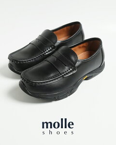 ���[���V���[�Y molle shoes �n�C�u���b�h ���[�t�@�[�Y �����Y HYBRID LOAFERS �C �V���[�Y ���U�[ �R�C�����[�t�@�[ �u���b�N �� MLS210301-24 0219