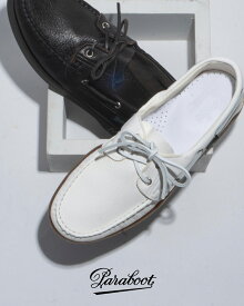 パラブーツ Paraboot バース マリン BARTH MARINE デッキシューズ メンズ ディアスキン 鹿革 レザー ボートシューズ ブラウン ホワイト 780555 780557 0330 xp10