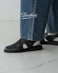 �p���u�[�c Paraboot �A�h���A�e�B�b�N �����Y ADRIATIC ���U�[�T���_�� �o�b�N�X�g���b�v �N���b�O �V���[�Y �t���b�g �u���b�N 1832 0513