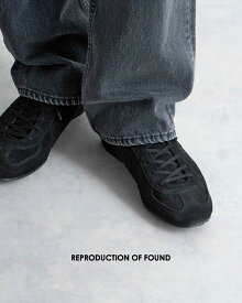 【アウトレット！30%OFF】リプロダクション オブ ファウンド REPRODUCTION OF FOUND ジャーマンミリタリートレーナーシューズ メンズ GERMAN MILITARY TRAINER スニーカー トレーニングシューズ 靴 レースアップ 定番 ベージュ ブラック 1749S 0524 xp10