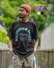 【ポイント10倍】ミレニアムフォレスト MILLENNIUM FOREST 7.2オンス プリント Tシャツ CROUKA オリジナル メンズ レディース 7.2oz Print Tee ホワイト ブラック ブラウン 白 黒 茶 0612 xp10