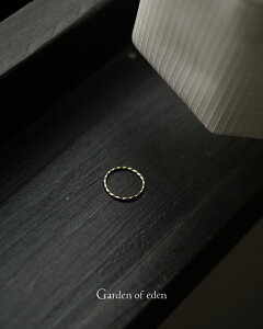 yԌ|Cg10{zK[fIuGf Garden of eden 9K n[hcCXg~j}O (:1.0mm) jZbNX fB[X Y 9K HARD TWISTED MINIMAL RING (wide:1.0mm) ED26SS-130 9kS[h  s