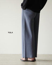 【先行予約】ユラ YULA ニットワイドパンツ レディース メンズ KNIT WIDE PANTS YL26-P002 0108