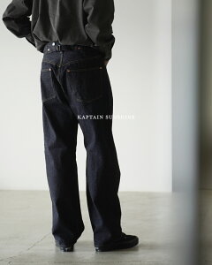 �L���v�e���T���V���C�� KAPTAIN SUNSHINE �X�g���[�g�f�j���p���c �����Y 1930 Straight Denim Pants �W�[���Y �o�M�[�f�j�� �X�g���[�g�V���G�b�g KSBS201DZ 0123�y���r���[���Ώہz