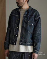 【最大15%OFFクーポン対象】ニューマニュアル New Manual #001 Tバック デニムジャケット メンズ #001 T-…