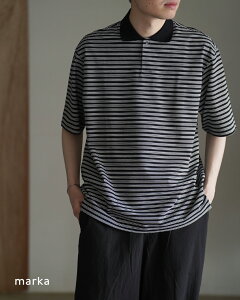 �}�[�J marka �����{�^�� ���� �|���V���c �����Y ONE BUTTON TEE S/S �����Y �I�[�K�j�b�N�R�b�g�� ���R�h���C�J�m�R M26A14CS02B 0327