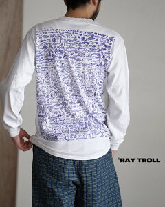 �ySALE�I30%OFF�z���C�g���[�� Ray Troll �G�{���u �����O�X���[�u T�V���c �����Y EVOLVE L/S T-Shirt 26SS-RAY-006 �M�t�g 0331 pr30