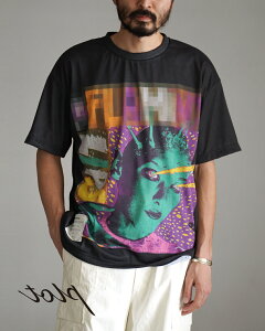 �g���N TOLQ �g�����v�E���C�� ���U�C�N �V���[�g�X���[�uT�V���c �����Y Trompe l'oeil Mosaic T-shirts(S/S) 26-1210 0402