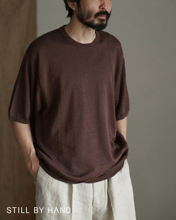 楽天市場】スティルバイハンド STILL BY HAND ニットTシャツ メンズ