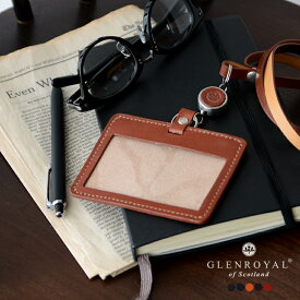 グレンロイヤル GLENROYAL ネックストラップ ID パスケース カードケース ID CASE WITH REEL STRAP ストラップ付き IDケース メンズ レディース 03-6077 【送料無料】