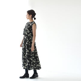 楽天市場 サクラ Sacra フラワープリント ノースリーブワンピース 花柄ワンピース ワンピ レディース ノースリーワンピース 0717 送料無料 Crouka クローカ