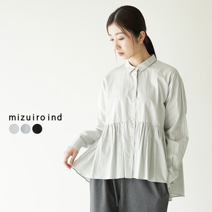 楽天市場】ミズイロインド ブラウス シャツ mizuiro ind ウエスト 