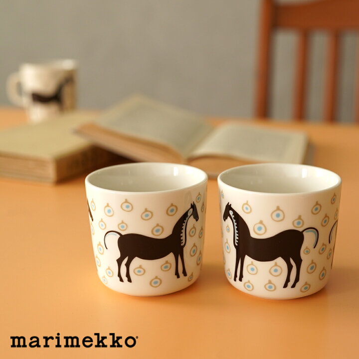 楽天市場 マリメッコ Marimekko Musta Tamma ムスタタンマ 2個セット コーヒーカップ Coffee Cup 2pcs 4 0913 Crouka クローカ