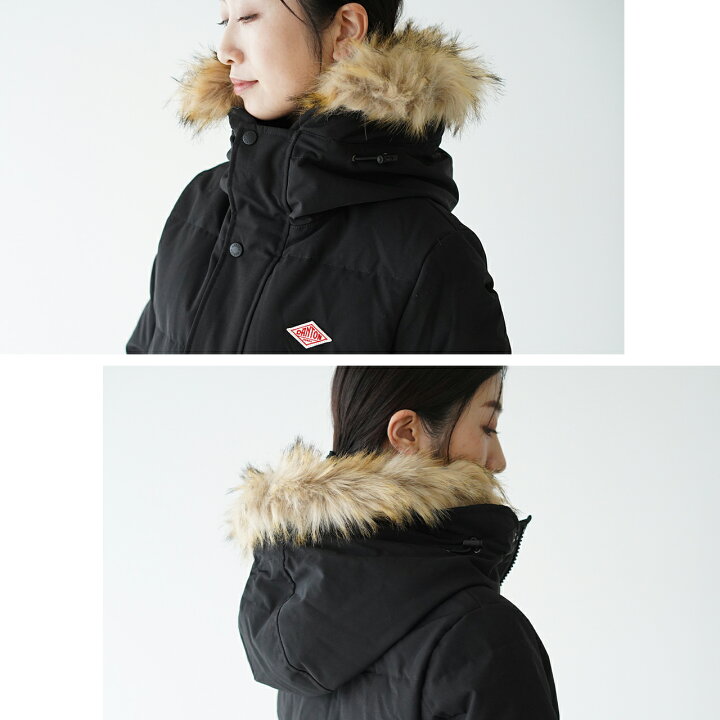 楽天市場】ダントン DANTON フード付き ロング丈 ダウンコート FAKE  